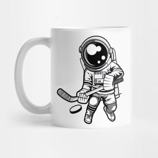 Hockey Player Astronaut Mug